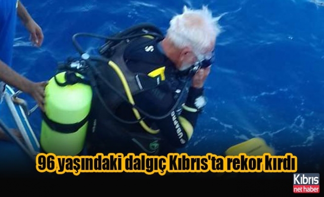 96 yaşındaki dalgıç Kıbrıs'ta rekor kırdı