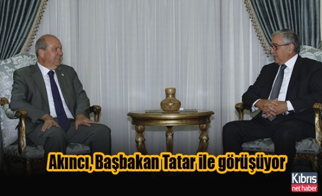 Cumhurbaşkanı Akıncı, Başbakan Tatar ile görüşüyor