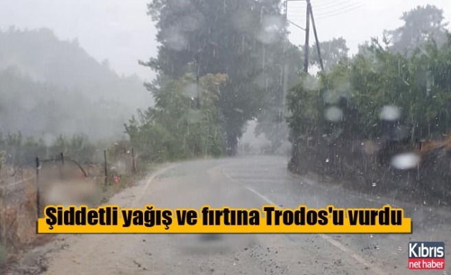Trodos'ta yoğun yağış