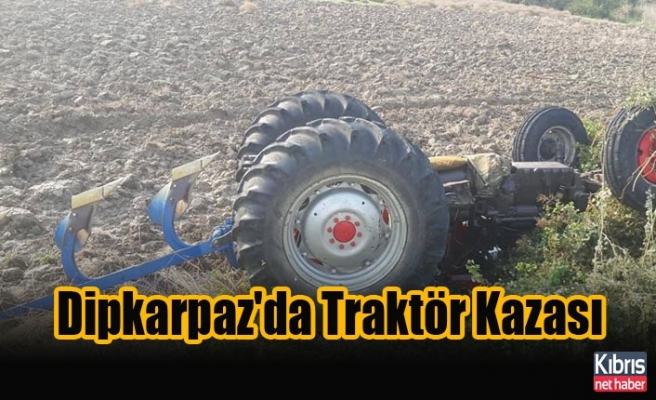 Dipkarpaz'da Traktör Kazası