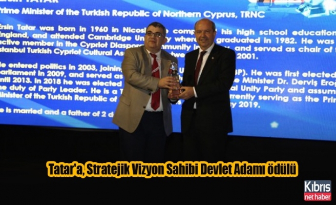 TASAM'dan Tatar'a, Stratejik Vizyon Sahibi Devlet Adamı ödülü