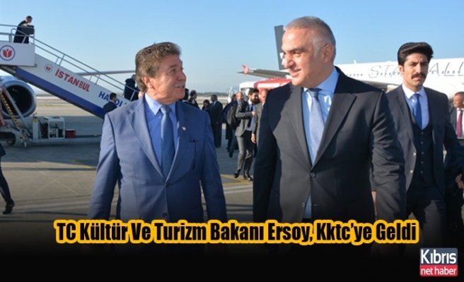 TC Kültür Ve Turizm Bakanı Ersoy, Kktc’ye Geldi