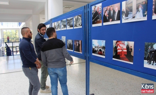 LAÜ’de “Kıbrıs Türkü’nün Mücadele Bayrağını Açan Liderlere Saygı” sergisi açıldı