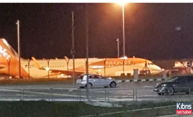 İngiltere'den Larnaka'ya inen uçak geri gönderiliyor