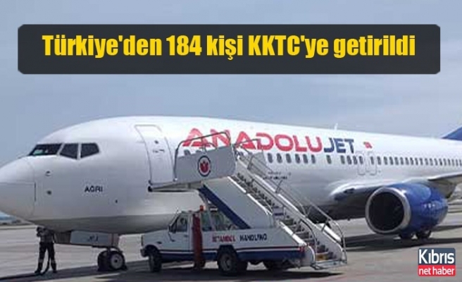 Türkiye'den 184 kişi KKTC'ye getirildi