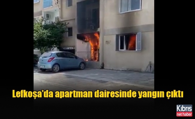 Lefkoşa'da apartman dairesinde yangın çıktı