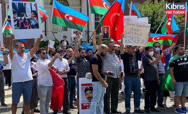 ABD Kongresi önünce Azerbaycanlılardan Ermenistan karşıtı protesto