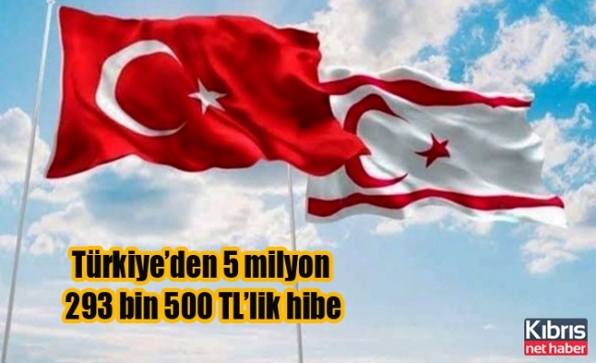 Türkiye'den, Orman Dairesi’ne 5 milyon 293 bin 500 tl’lik hibe