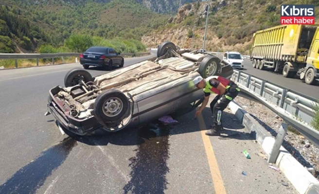 Ciklos’ta kaza yapan araç sürücüsü 90 promil alkollü çıktı