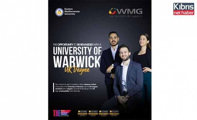 DAÜ’den İngiltere’nin en iyi 10 üniversitesinden biri olan Warwıck’te yüksek lisans yapma fırsatı