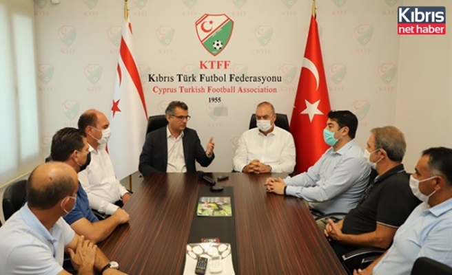 Erhürman, KTFF başkanı Sertoğlu ile görüştü