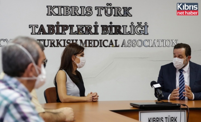 Denktaş, Kıbrıs Türk Tabibler Birliği’ni ziyaret etti