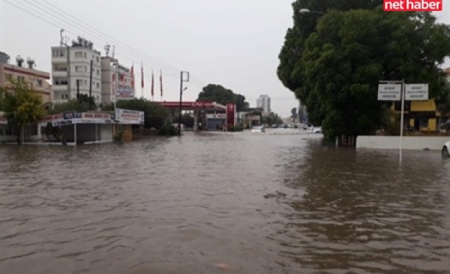 Gazimağusa'da metrekare'ye 85 kilogram yağış düştü