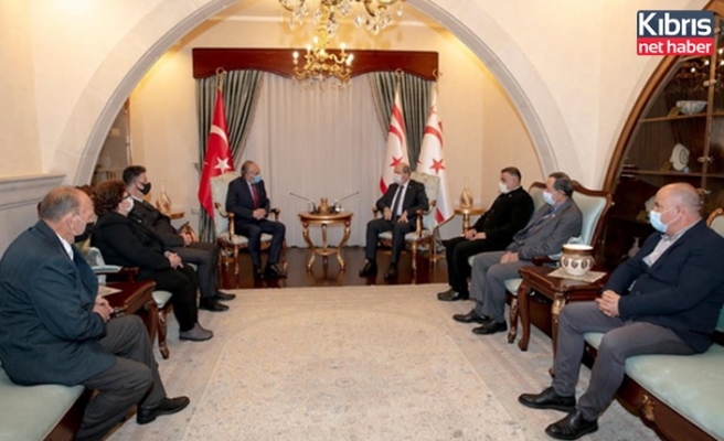 Cumhurbaşkanı Tatar, KKTC Şehit Aileleri ve Malul Gaziler Derneği heyetini kabul etti