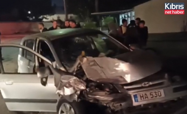 Lefkoşa'da trafik kazası... 1 kişi yaralandı