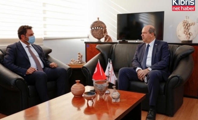 Tatar, Çatalköy Belediye başkanı Mehmet Hulusioğlu'nu ziyaret etti