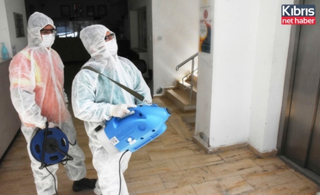 Girne Belediyesi okulları dezenfekte etti