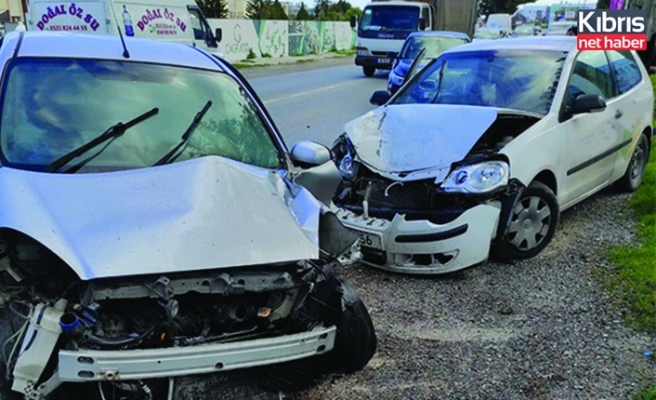 Girne Çatalköy anayolu üzerinde kaza