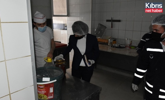 Girne’de gıda denetimleri ve covid-19 kontrolleri devam ediyor