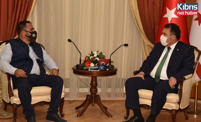 Başbakan Saner, Çiftçiler Birliği yönetim kurulunu kabul etti
