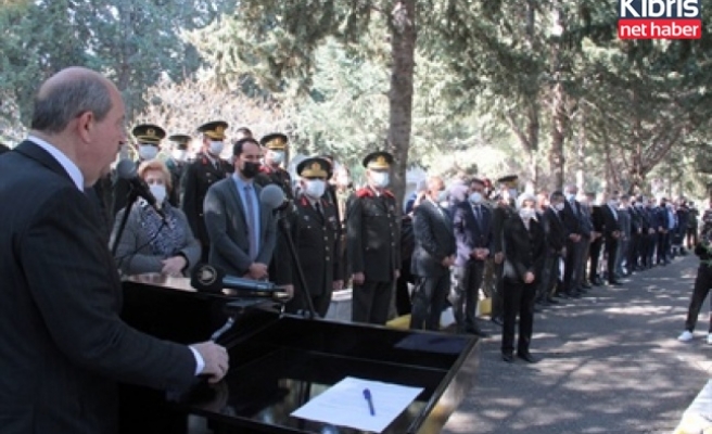 Tatar, Çağatay'ın anma töreninde Rumlara seslendi: Tarihin gerçeklerini çarpıtmayın