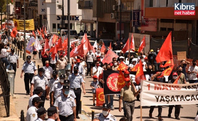 1 Mayıs işçi bayramı yürüyüşü ve ortak mitingi gerçekleşti