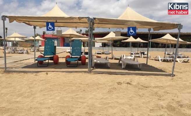 Bafra Halk Plajı, Engelli Şezlonglarıyla Hizmette