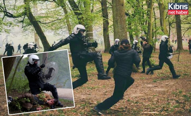 Belçika'da polisten gençlere sert müdahale