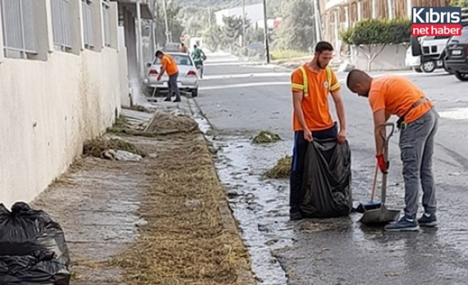 Girne Belediyesi Temizlik Çalışmalarına Devam Ediyor