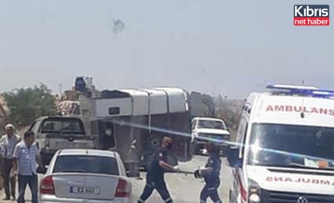 İskele, Ercan yolunda korkutan kazada 3 kişi yaralı