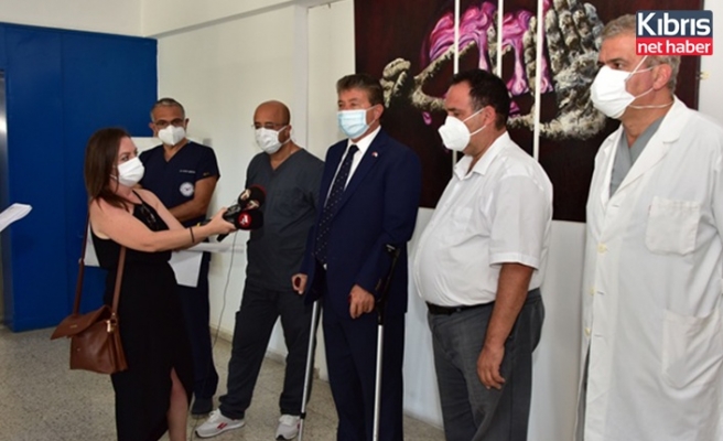 Bakan Üstel Lefkoşa dr. Burhan Nalbantoğlu Devlet Hastanesi’nde incelemelerde bulundu