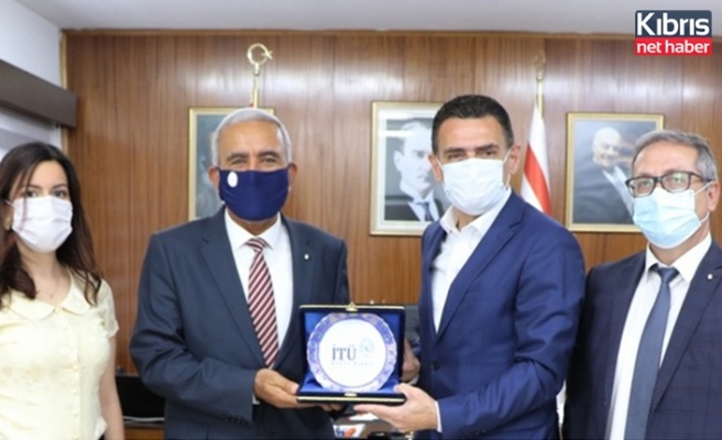 İTÜ-KKTC Rektörü Prof. Dr. Kınacı, Maliye Bakanı Oğuz’a nezaket ziyaretinde bulundu