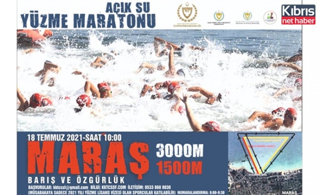 “Barış ve özgürlük açık su yüzme maratonu” düzenleniyor