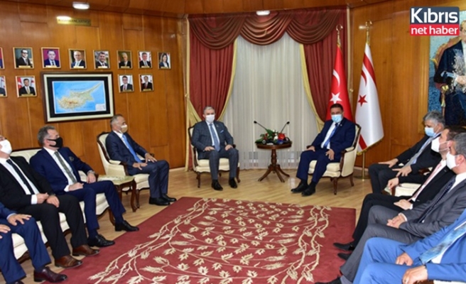 Başbakan Ersan Saner, KKTC Müsiad ve TC Müsiad İstanbul heyetini kabul etti