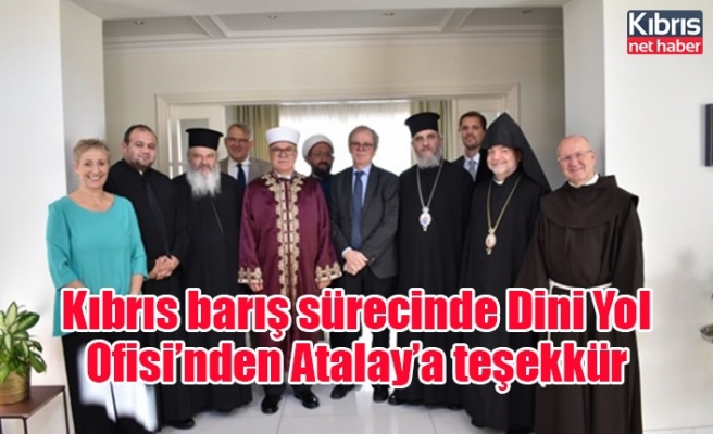 Kıbrıs barış sürecinde Dini Yol Ofisi’nden Atalay’a teşekkür