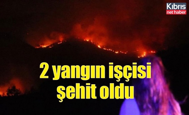 Manavgat'taki yangında 2 yangın işçisi şehit oldu