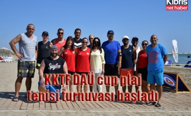 KKTF DAÜ cup plaj tenisi turnuvası başladı