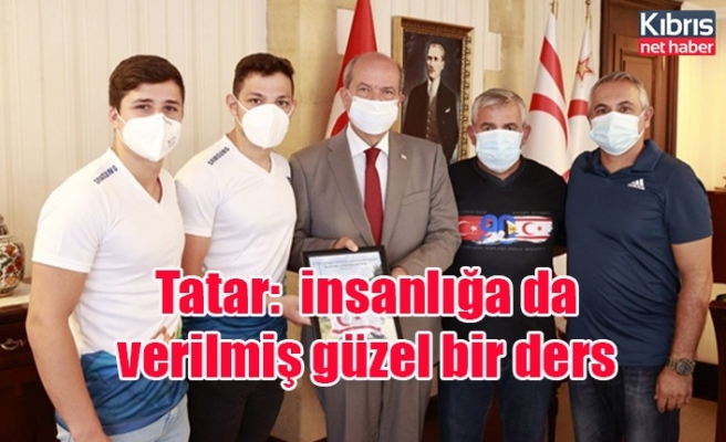Tatar: Sporcularımızın uluslararası organizasyonlarda yer alması, insanlığa da verilmiş güzel bir ders