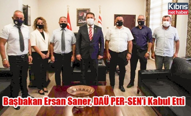 Başbakan Ersan Saner, DAÜ PER-SEN’i Kabul Etti