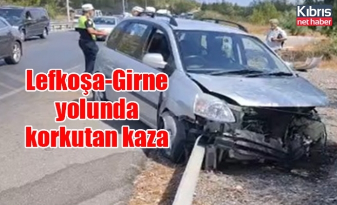 Lefkoşa-Girne yolunda korkutan kaza
