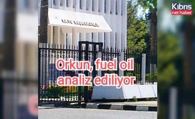 Orkun, fuel oil analiz ediliyor