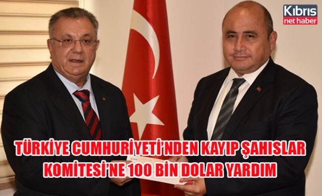 Türkiye Cumhuriyeti’nden Kayıp Şahıslar Komitesi’ne 100 Bin Dolar yardım