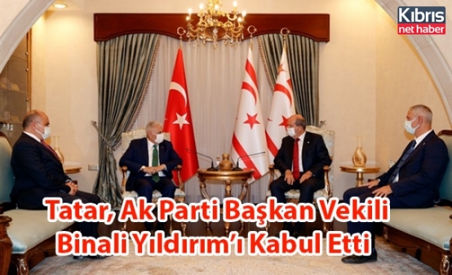 Cumhurbaşkanı Tatar, Ak Parti Başkan Vekili Binali Yıldırım’ı Kabul Etti