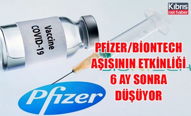 Pfizer/BioNTech aşısının etkinliği 6 ay sonra düşüyor