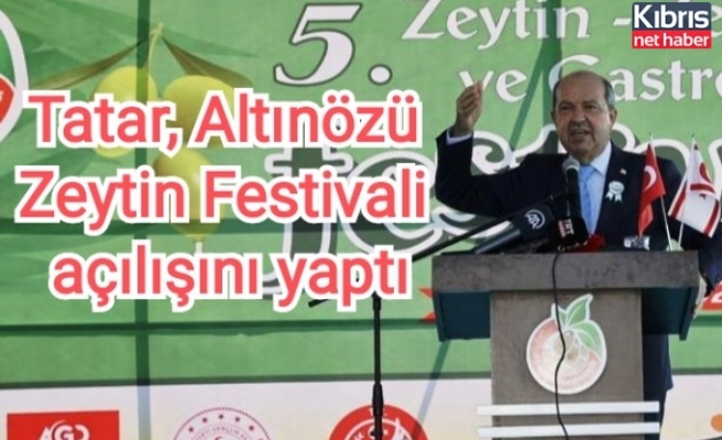 Tatar, Altınözü Zeytin Festivali açılışını yaptı