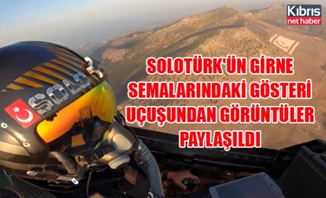 Solotürk'ün Girne semalarındaki gösteri uçuşundan görüntüler paylaşıldı