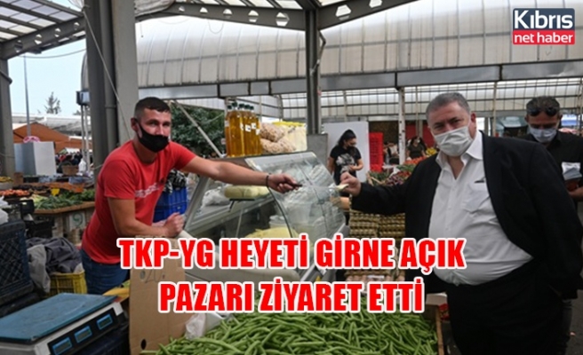 TKP-YG heyeti Girne açık pazarı ziyaret etti