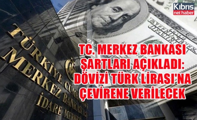 TC. Merkez Bankası şartları açıkladı: Dövizi Türk Lirası'na çevirene verilecek