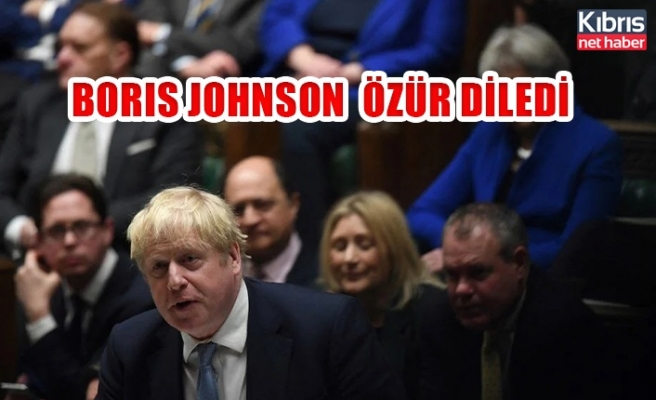 Boris Johnson'dan özür diledi