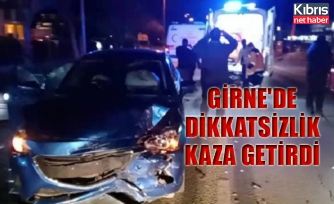 Girne'de dikkatsizlik kaza getirdi